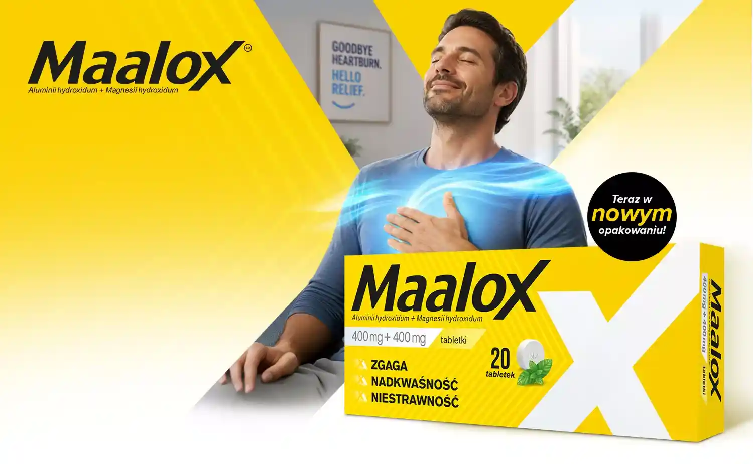 Maalox 20 tabletek dostępnych w aptece Melissa