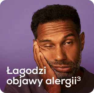 Łagodzi objawy alergii
