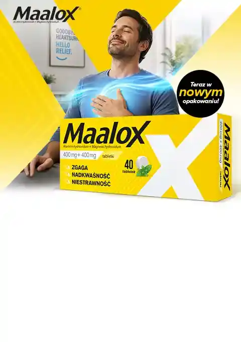 Maalox 40 tabletek dostępne w aptece Melissa