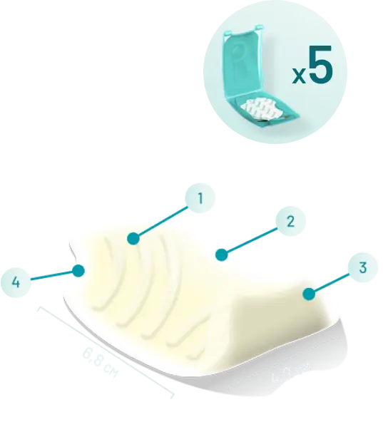 COMPEED plastry na pęcherze na piętach, średnie, 5 szt - grafika prezentująca produkt