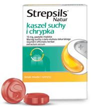 Strepsils Natur pastylki kaszel suchy i chrypka
