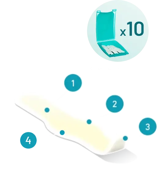 COMPEED plastry na odciski, średnie, 10 szt - grafika prezentująca produkt