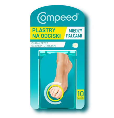 COMPEED plastry na odciski,między palcami, 10 szt - grafika prezentująca produkt