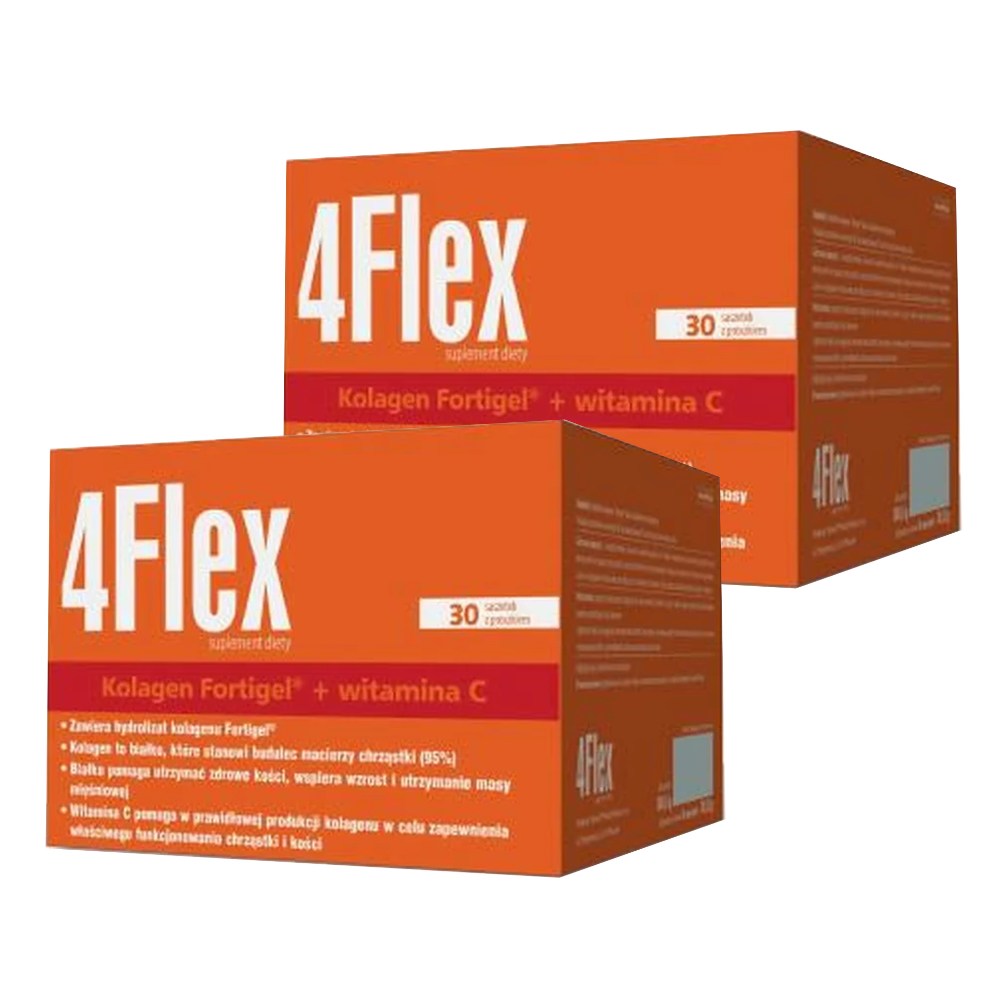 4 Flex, kolagen fortigel + witamina C, saszetki, 2 x 30 sztuk zdjęcie