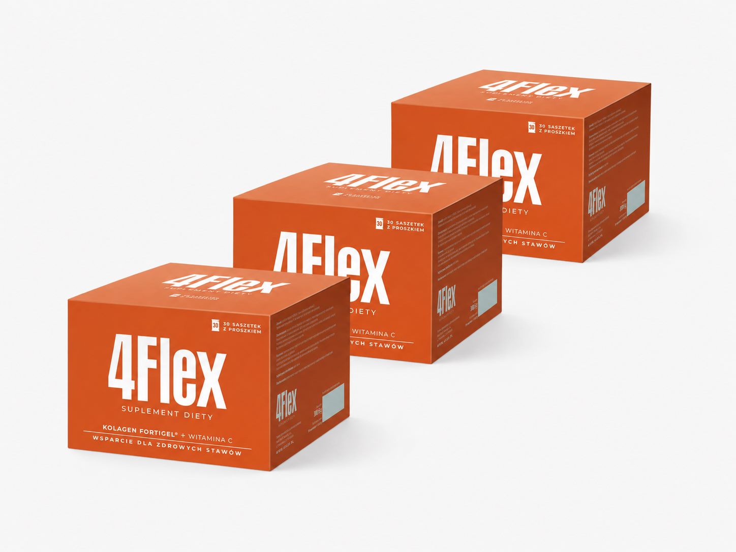 4 Flex, kolagen fortigel + witamina C, saszetki, 3 x 30 sztuk zdjęcie