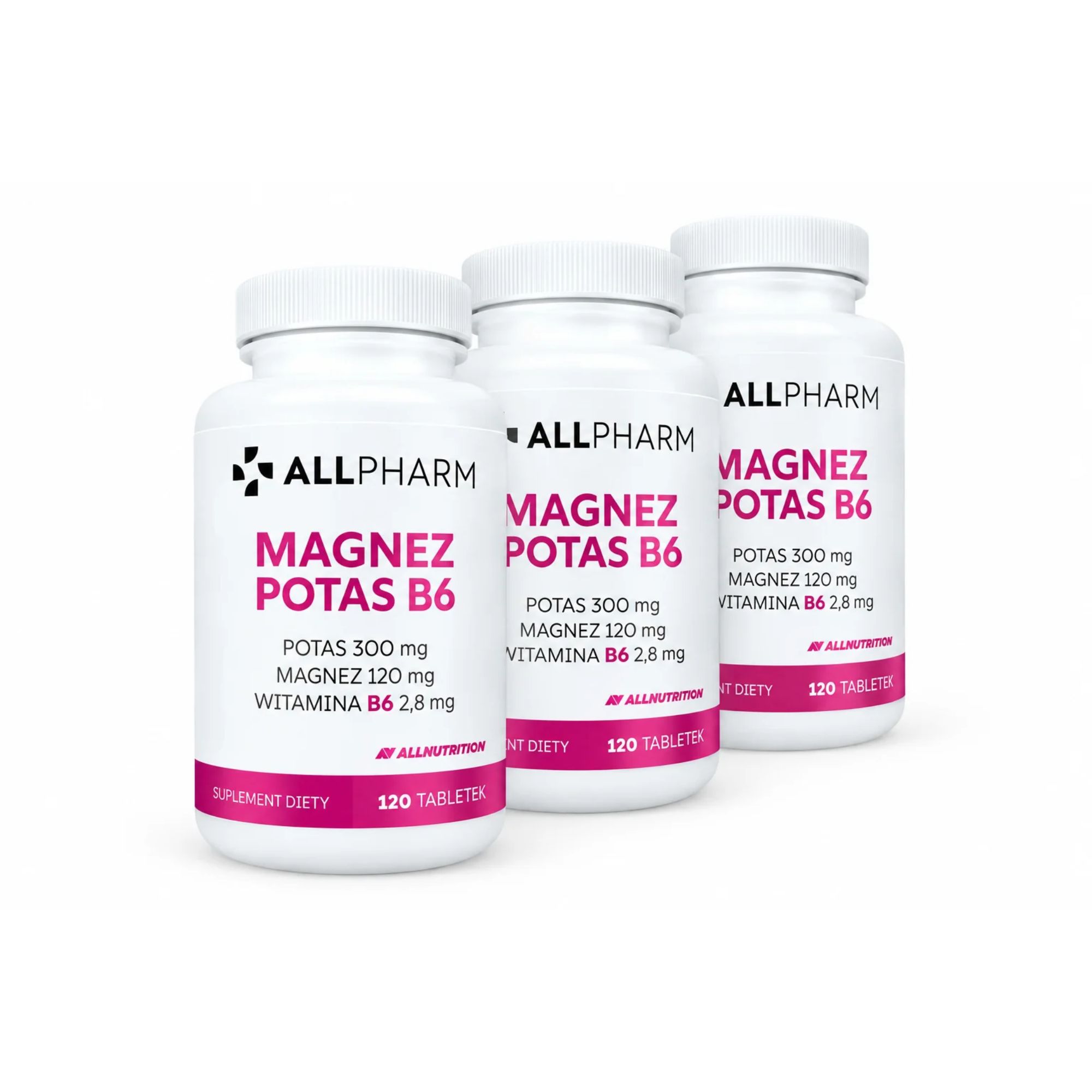 Allnutrition Allpharm Magnez Potas B6, 3 x 120 tabletek