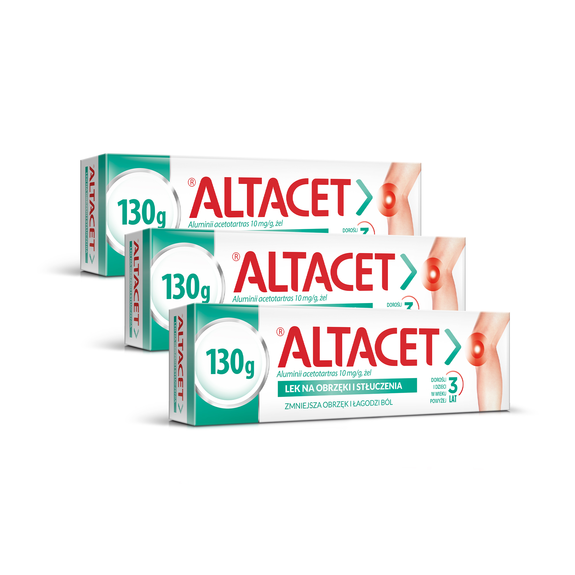 Altacet 10 mg/g, żel, 3 x 130 g zdjęcie