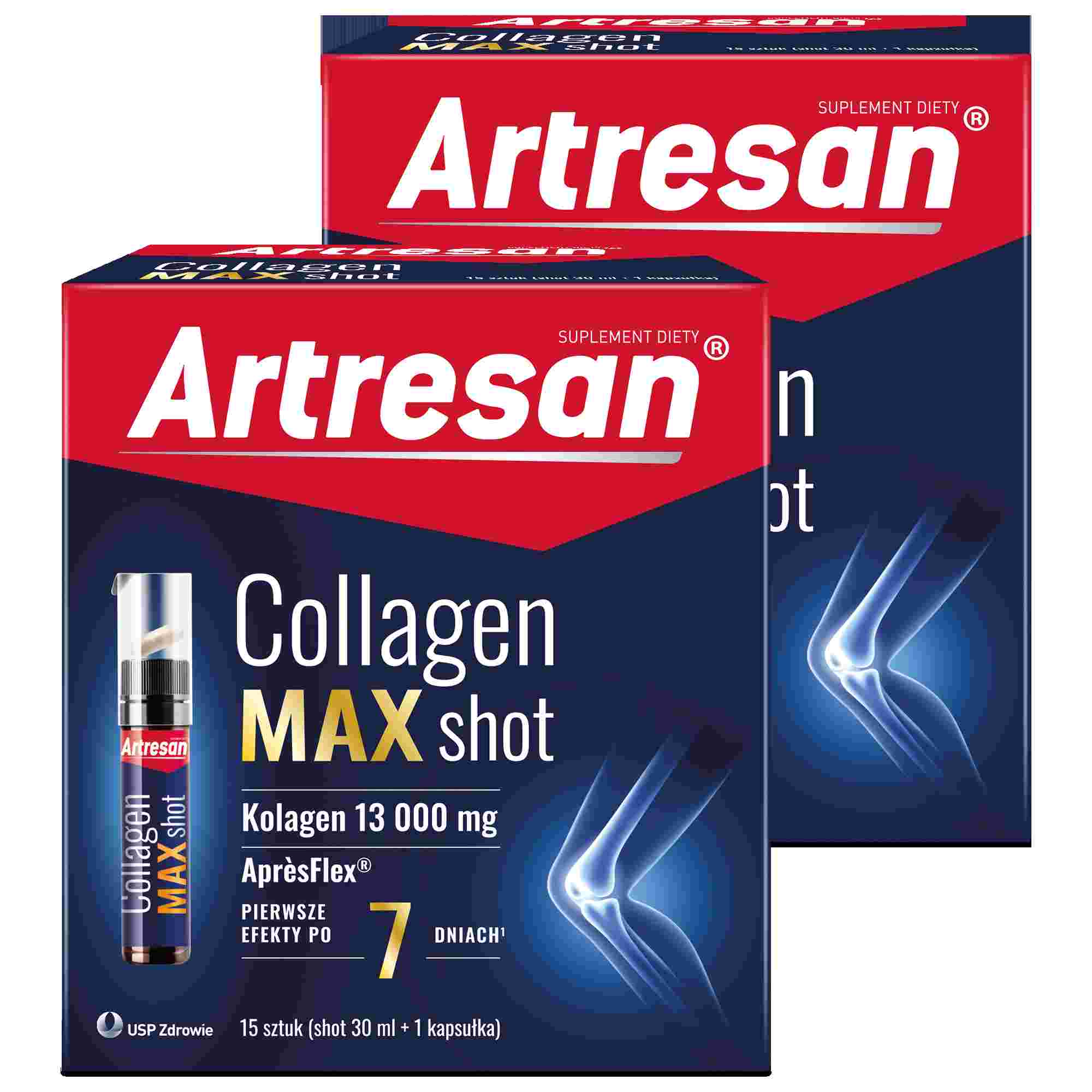 Artresan Collagen Max Shot, 2 x 450 ml + 15 kapsułek zdjęcie