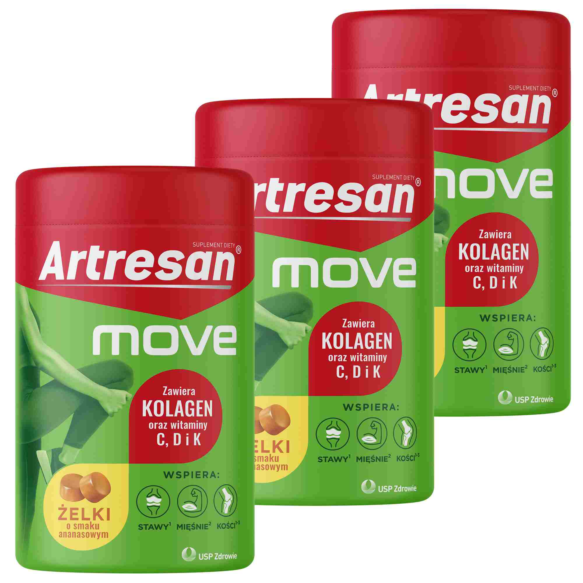 Artresan Move, żelki, 3 x 150 g zdjęcie