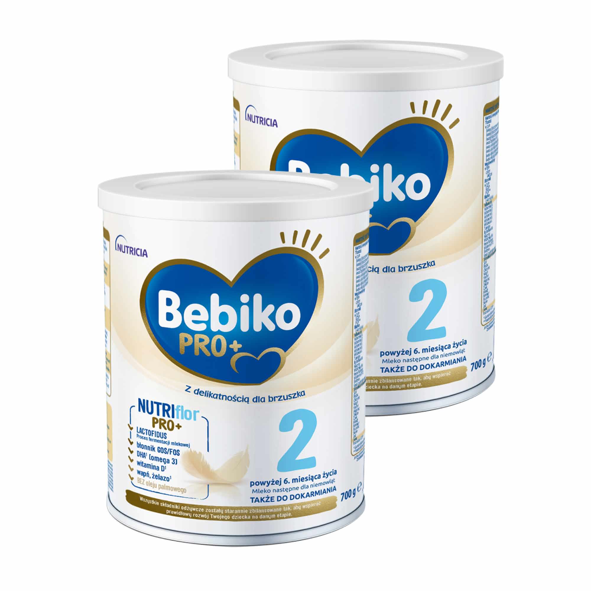 Bebiko PRO+ 2, mleko następne dla niemowląt powyżej 6. miesiąca życia, 2 x 700 g zdjęcie