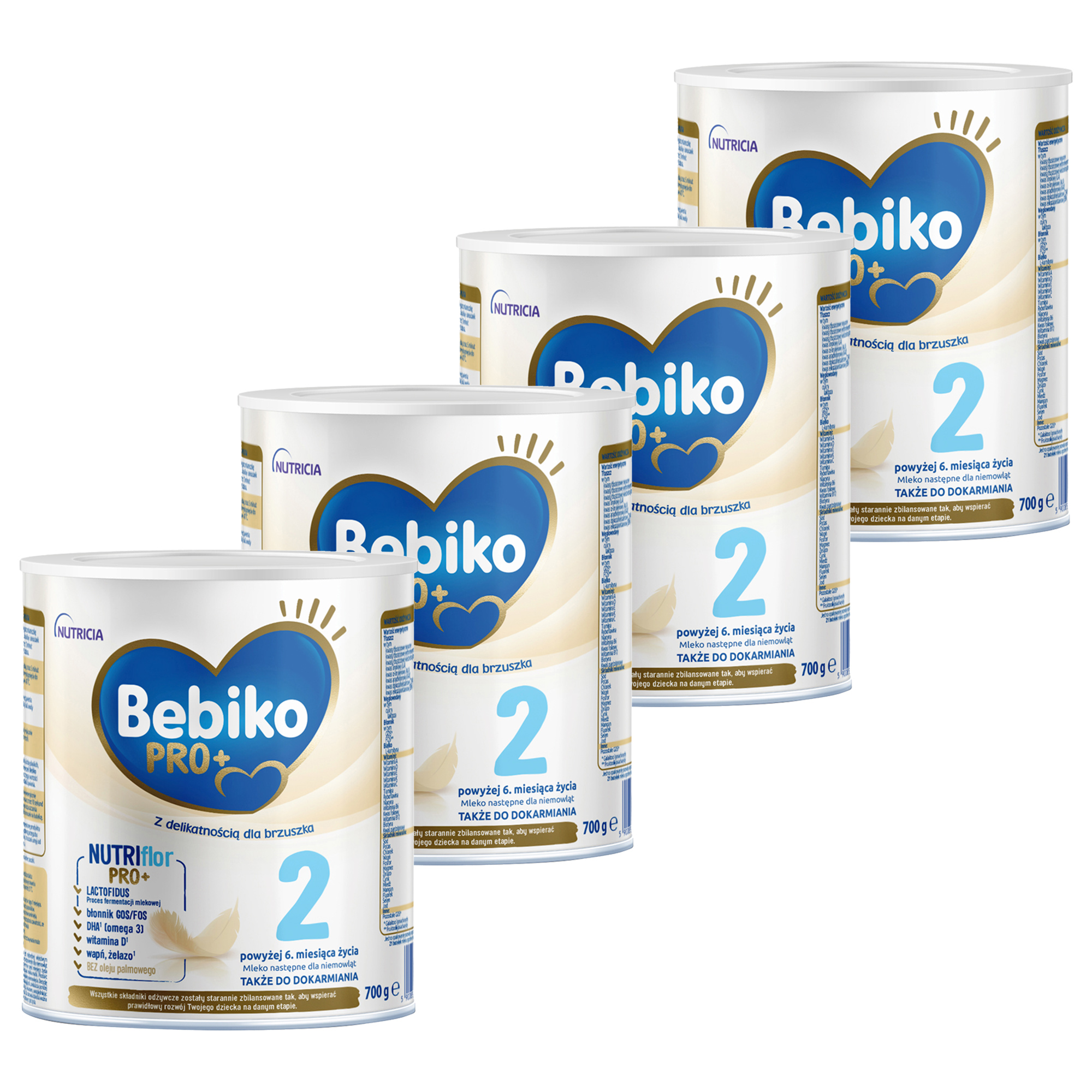 Bebiko PRO+ 2, mleko następne dla niemowląt powyżej 6. miesiąca życia, 4 x 700 g zdjęcie