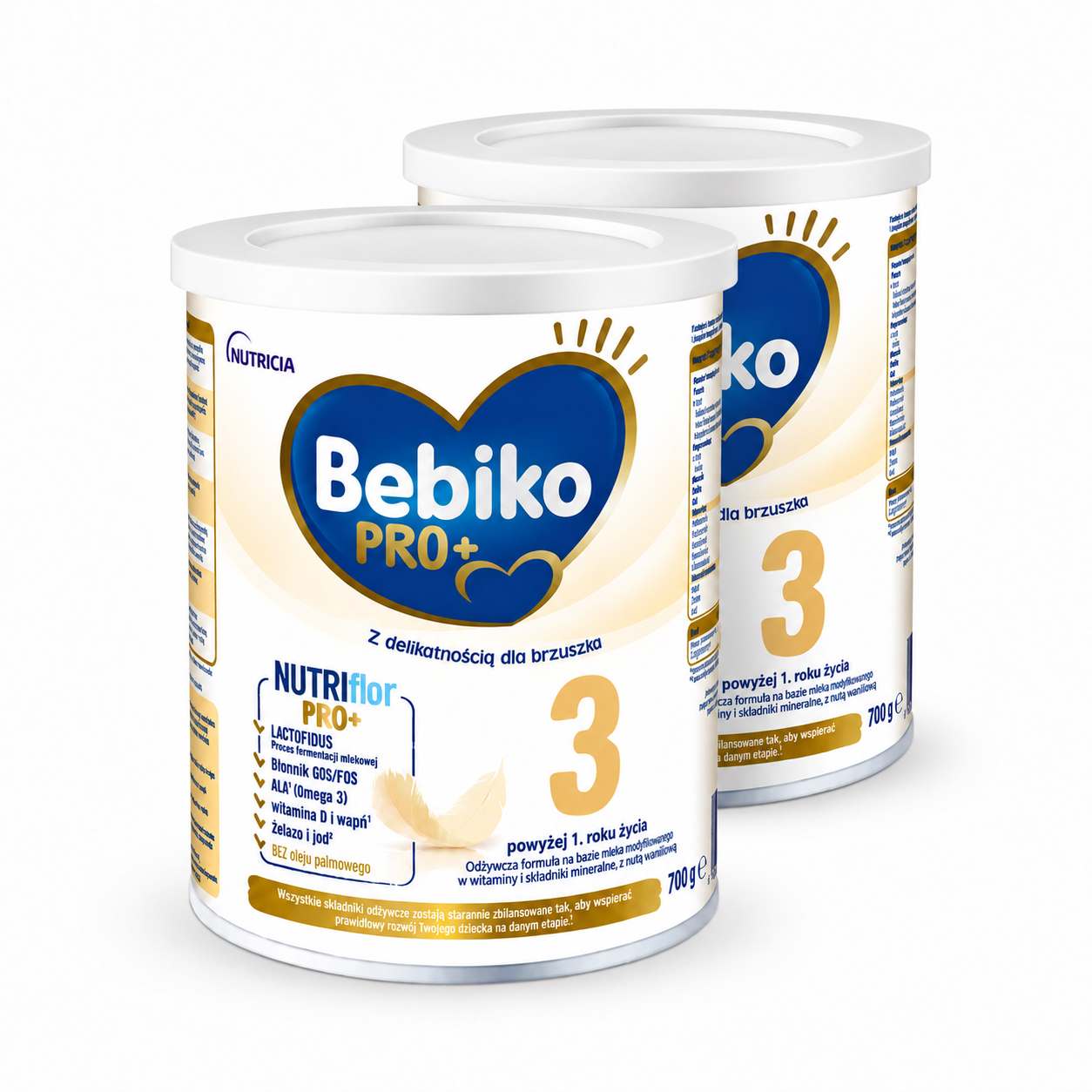 Bebiko PRO+ 3, odżywcza formuła na bazie mleka dla dzieci powyżej 1. roku życia, 2 x 700 g zdjęcie