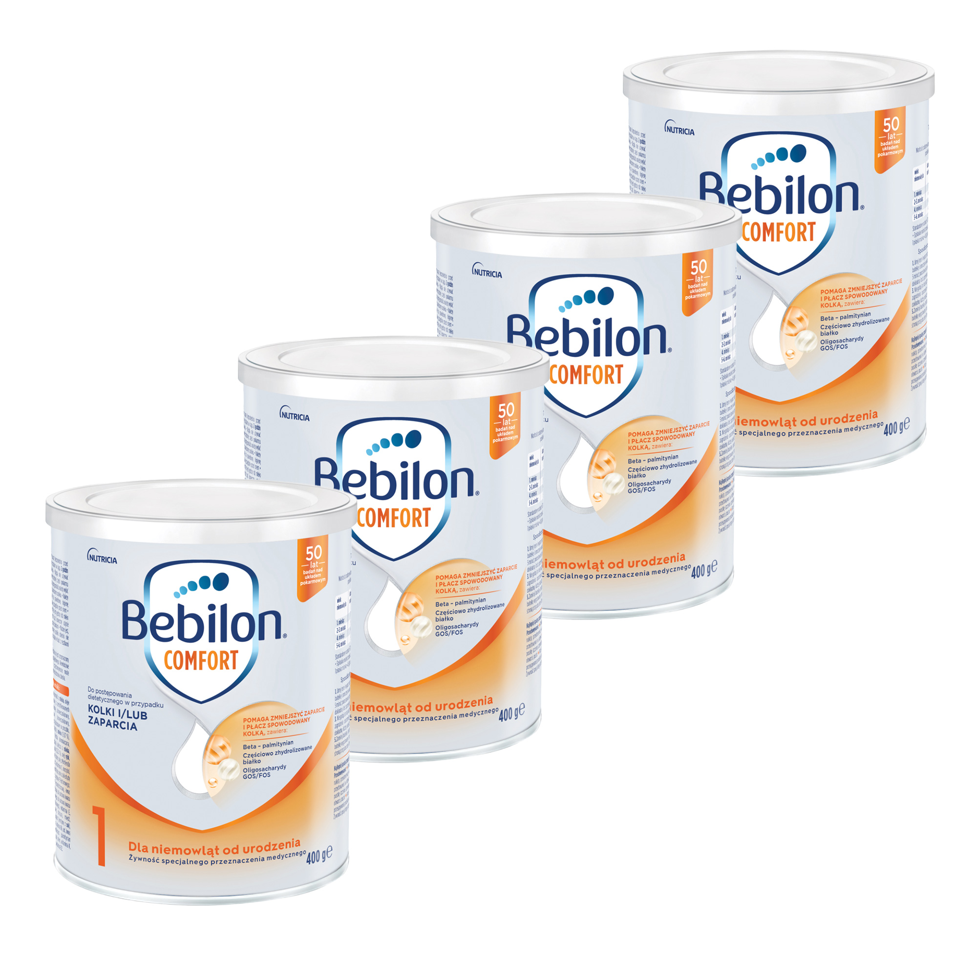 Bebilon Comfort 1, mleko dla niemowląt na zaparcia, 4 x 400 g zdjęcie