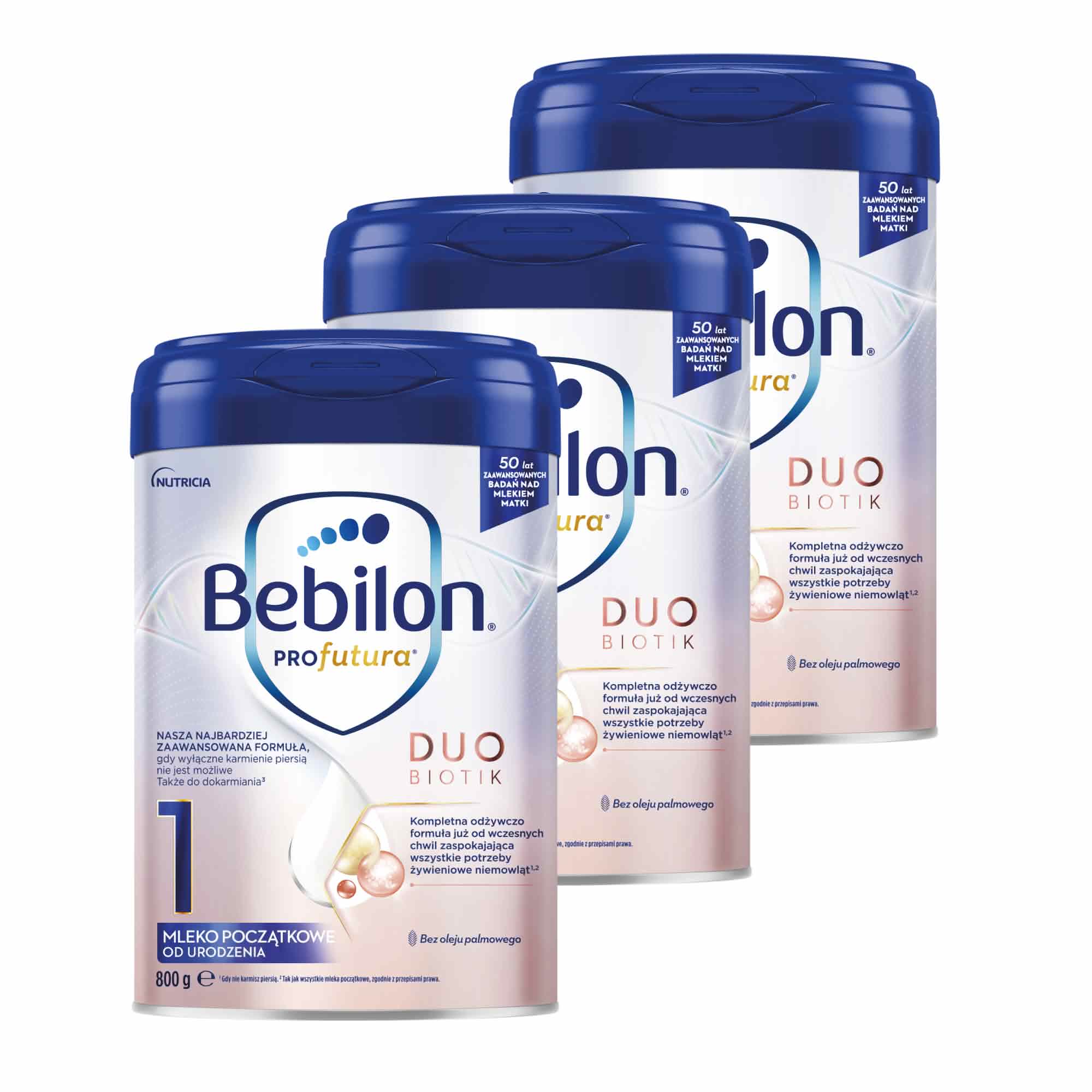Bebilon PROfutura DUOBIOTIK 1 Mleko początkowe od urodzenia, proszek, 3 x 800 g zdjęcie