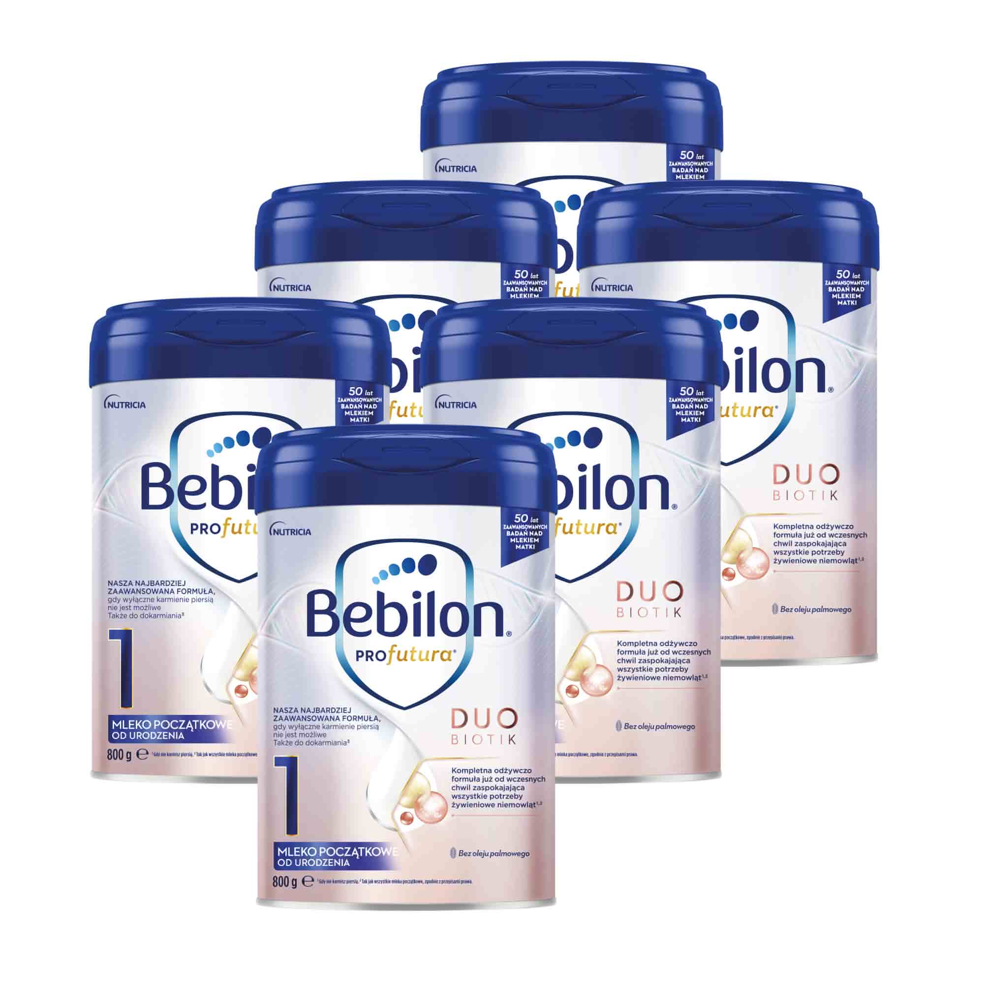 Bebilon PROfutura DUOBIOTIK 1 Mleko początkowe od urodzenia, proszek, 6 x 800 g zdjęcie