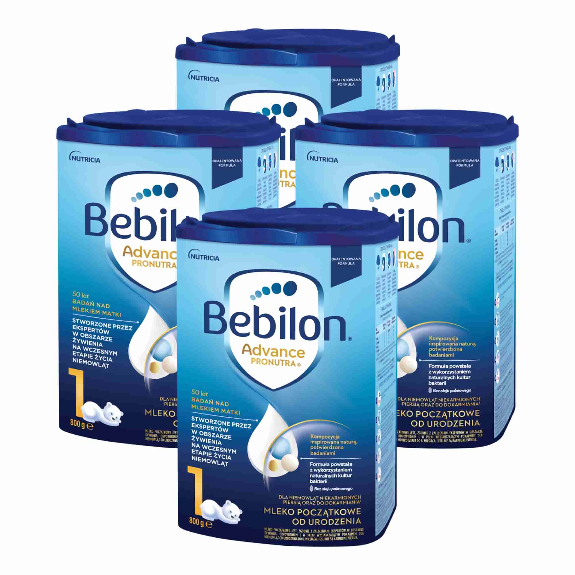 Bebilon 1 z Pronutra Advance, mleko początkowe, 4 x 800 g zdjęcie