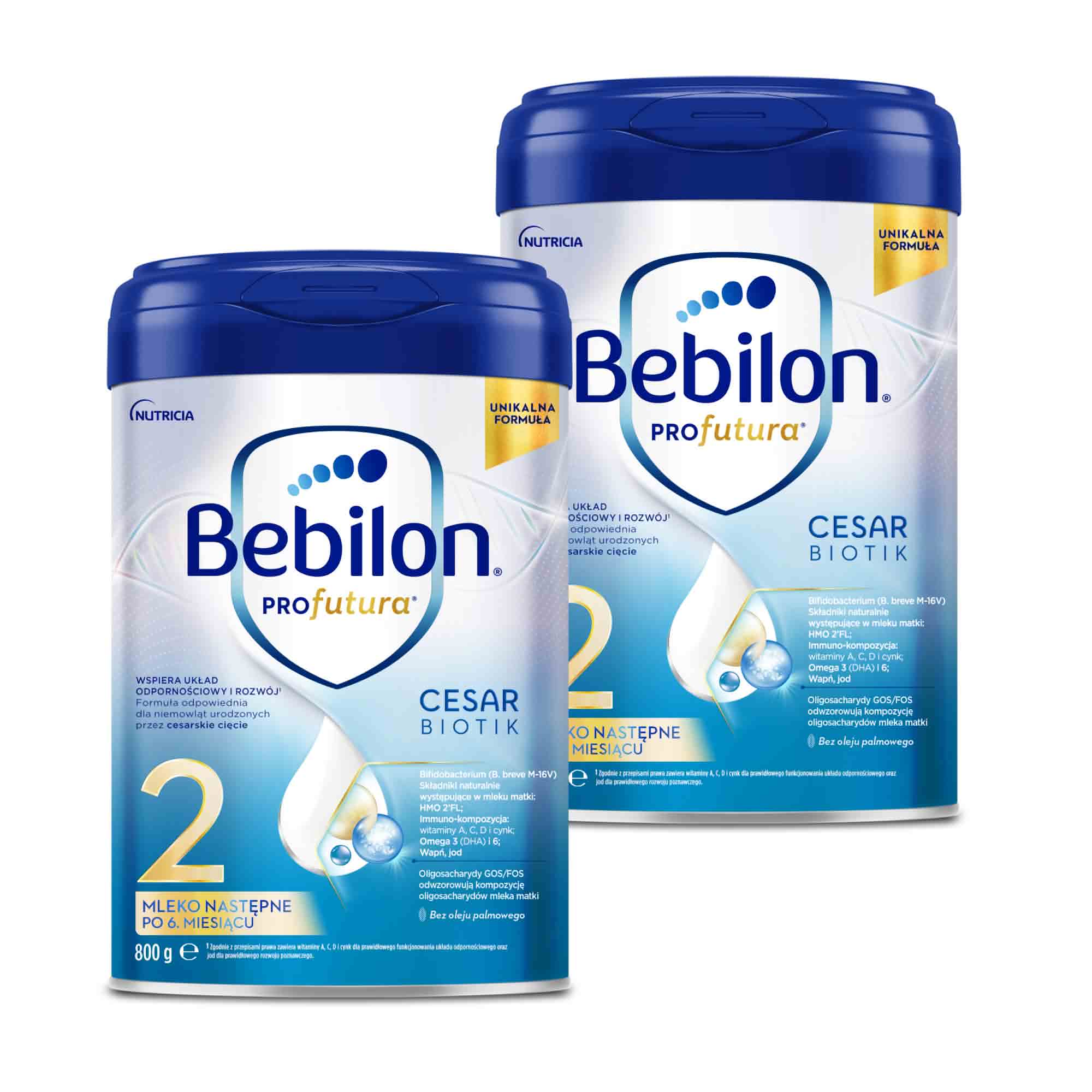 Bebilon Profutura Cesarbiotik 2, mleko następne po 6 miesiącu, 2 x 800 g zdjęcie