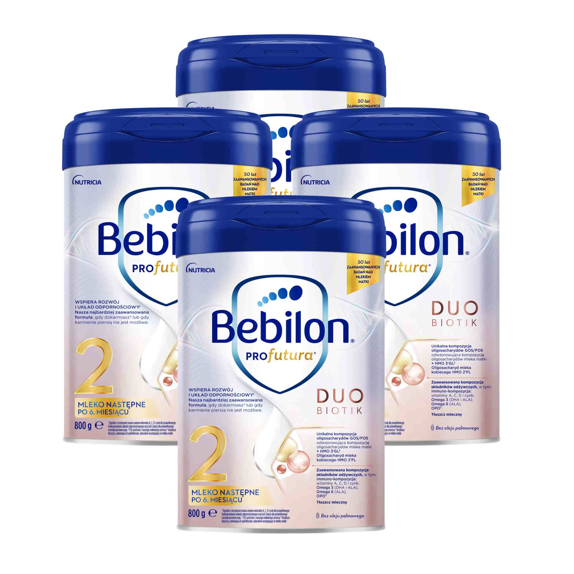 Bebilon PROfutura DUOBIOTIK 2 Mleko następne po 6. miesiącu, 4 x 800 g zdjęcie