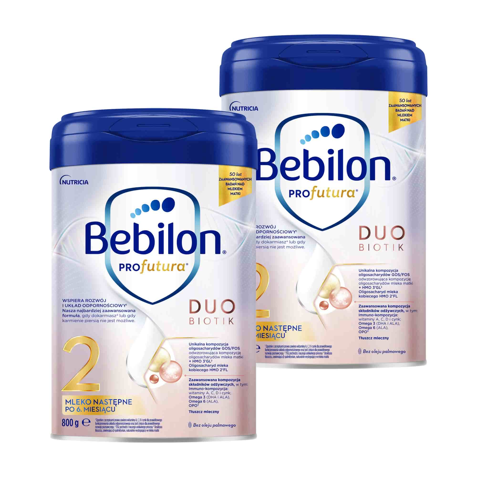 Bebilon PROfutura DUOBIOTIK 2 Mleko następne po 6. miesiącu, 2 x 800 g zdjęcie