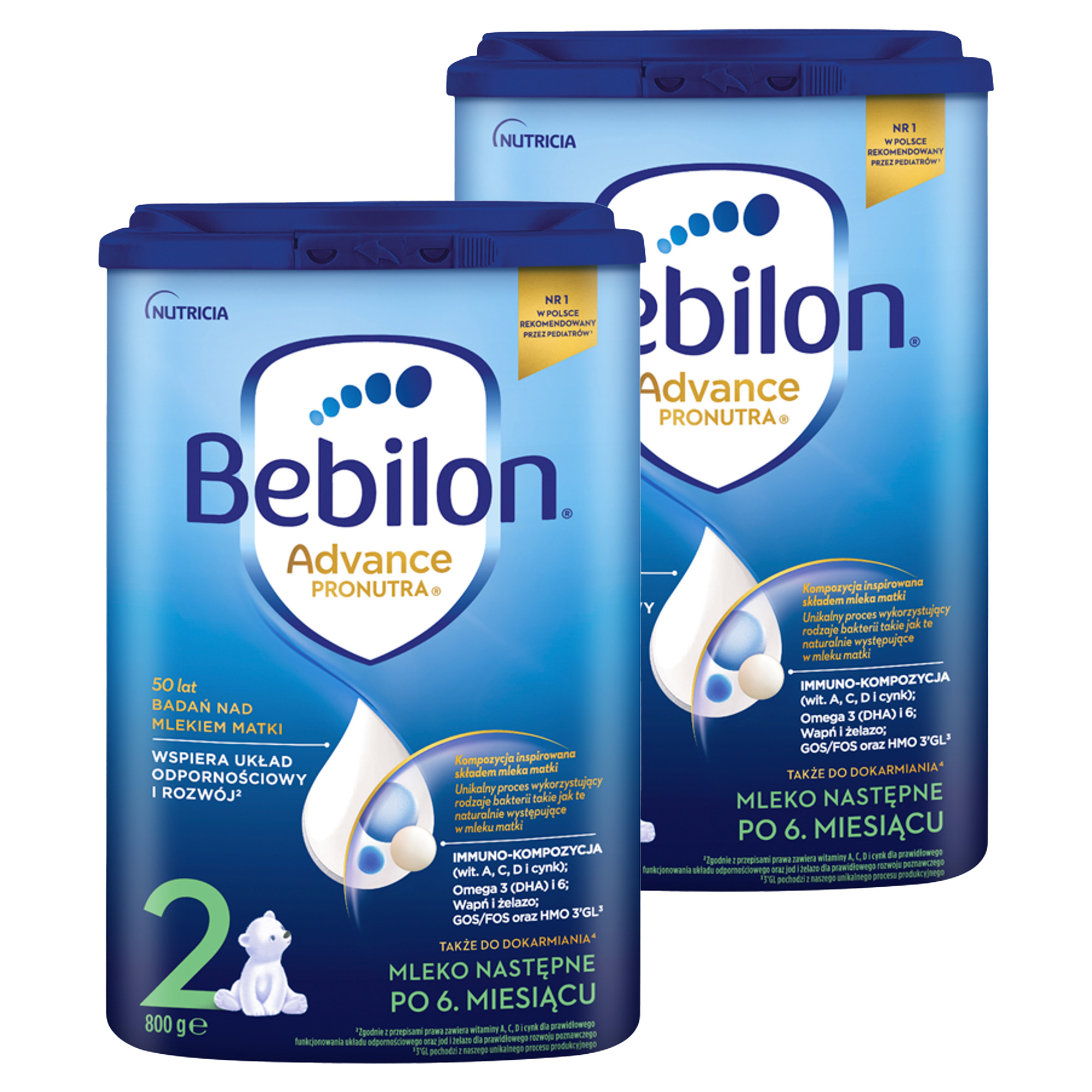 Bebilon 2 Advance Pronutra, mleko następne po 6. miesiącu, proszek, 800 g