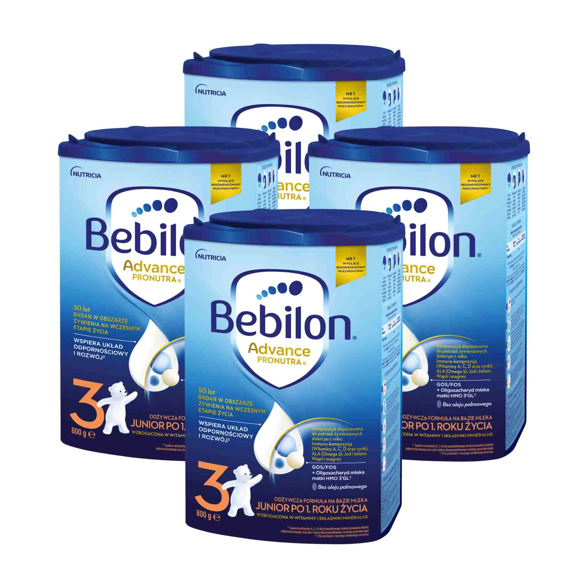 Bebilon Advance Pronutura 3 Junior, 4 x 800 g zdjęcie