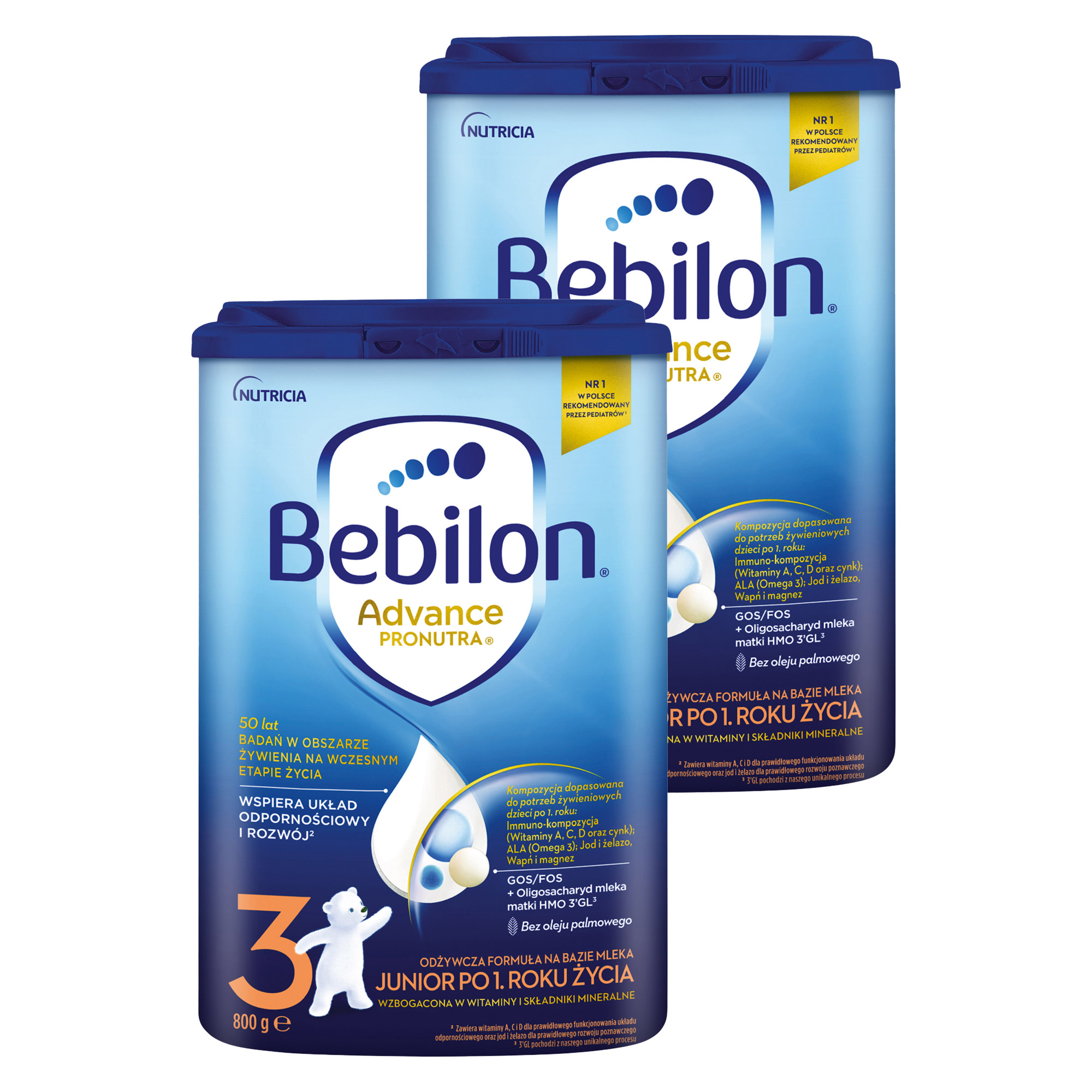 Bebilon Advance Pronutura 3 Junior, 800 g zdjęcie