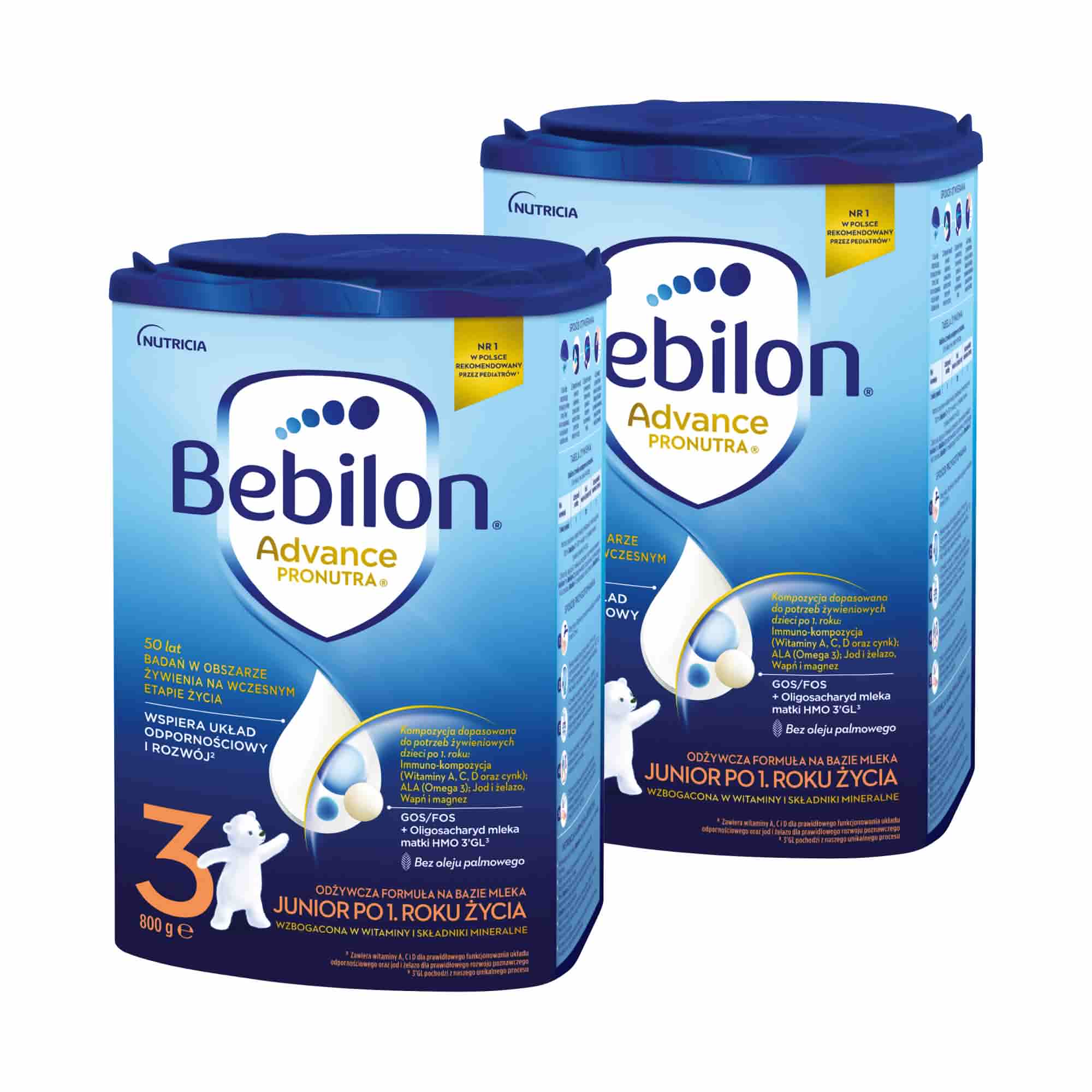 Bebilon Advance Pronutura 3 Junior, 2 x 800 g zdjęcie