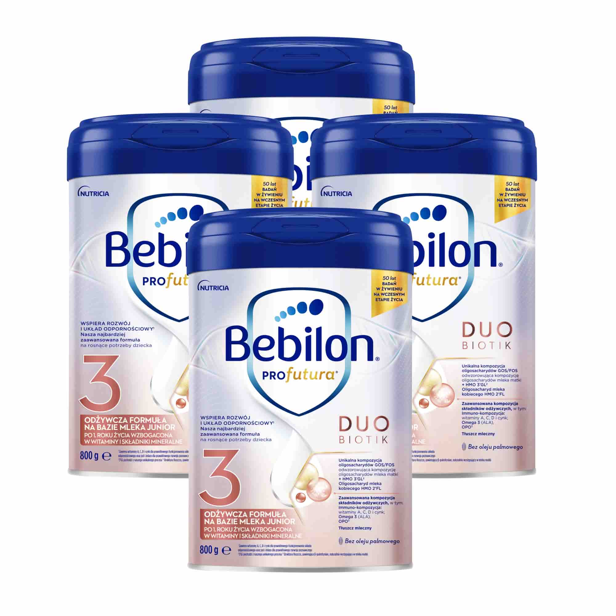 Bebilon PROfutura DUOBIOTIK 3 Odżywcza formuła na bazie mleka po 1. roku życia, 4 x 800 g zdjęcie
