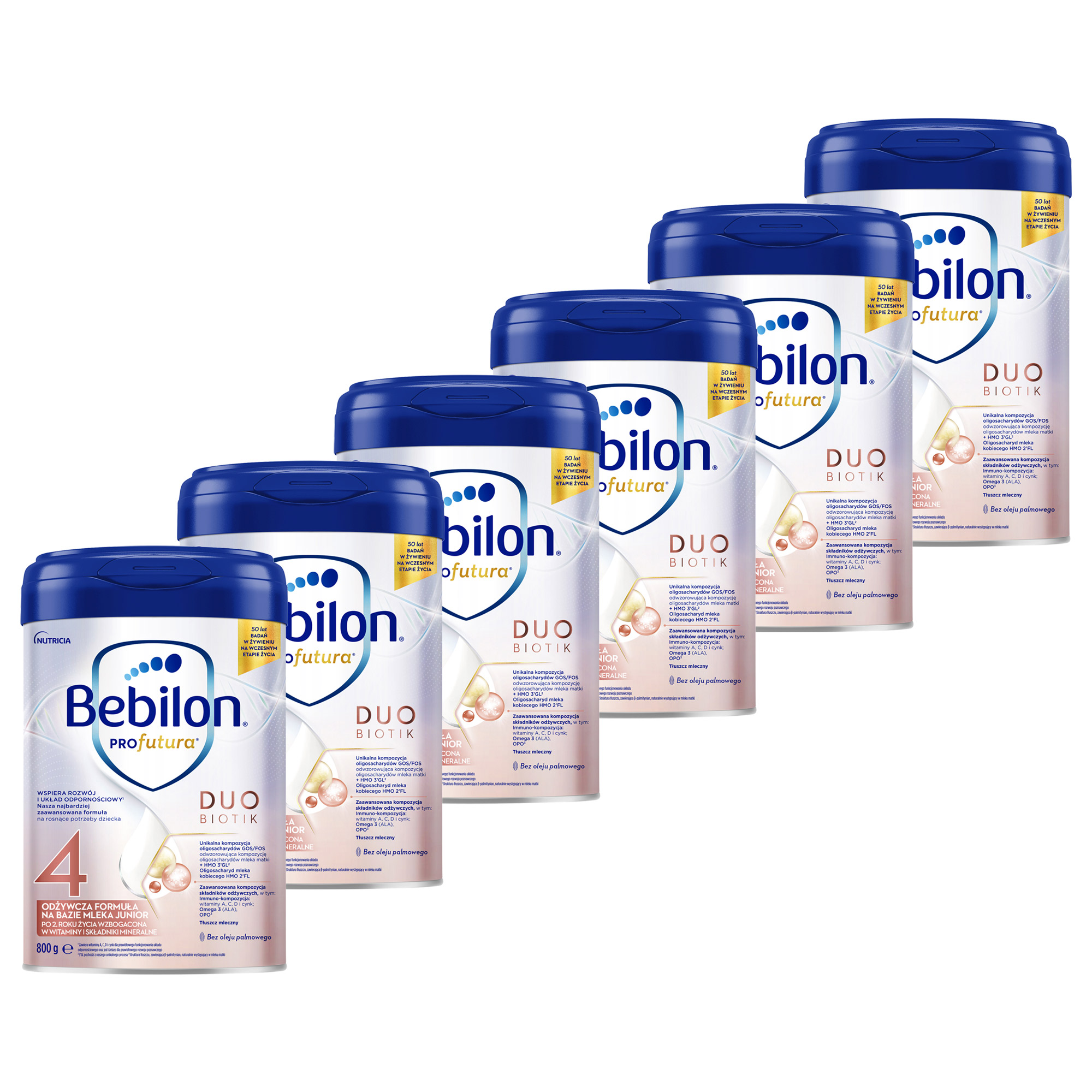 Bebilon PROfutura DUOBIOTIK 4 Odżywcza formuła na bazie mleka Junior po 2. roku życia, 6 x 800 g zdjęcie