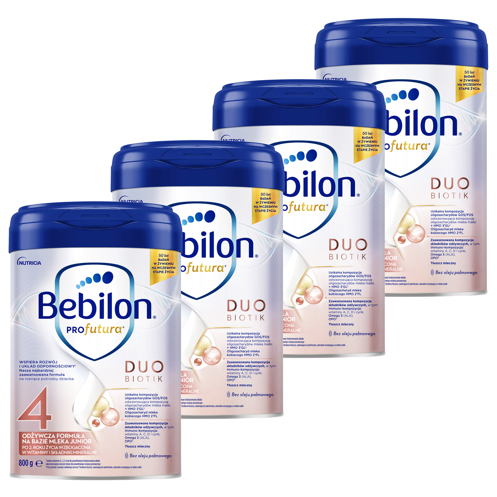 Bebilon PROfutura DUOBIOTIK 4 Odżywcza formuła na bazie mleka Junior po 2. roku życia, 800 g