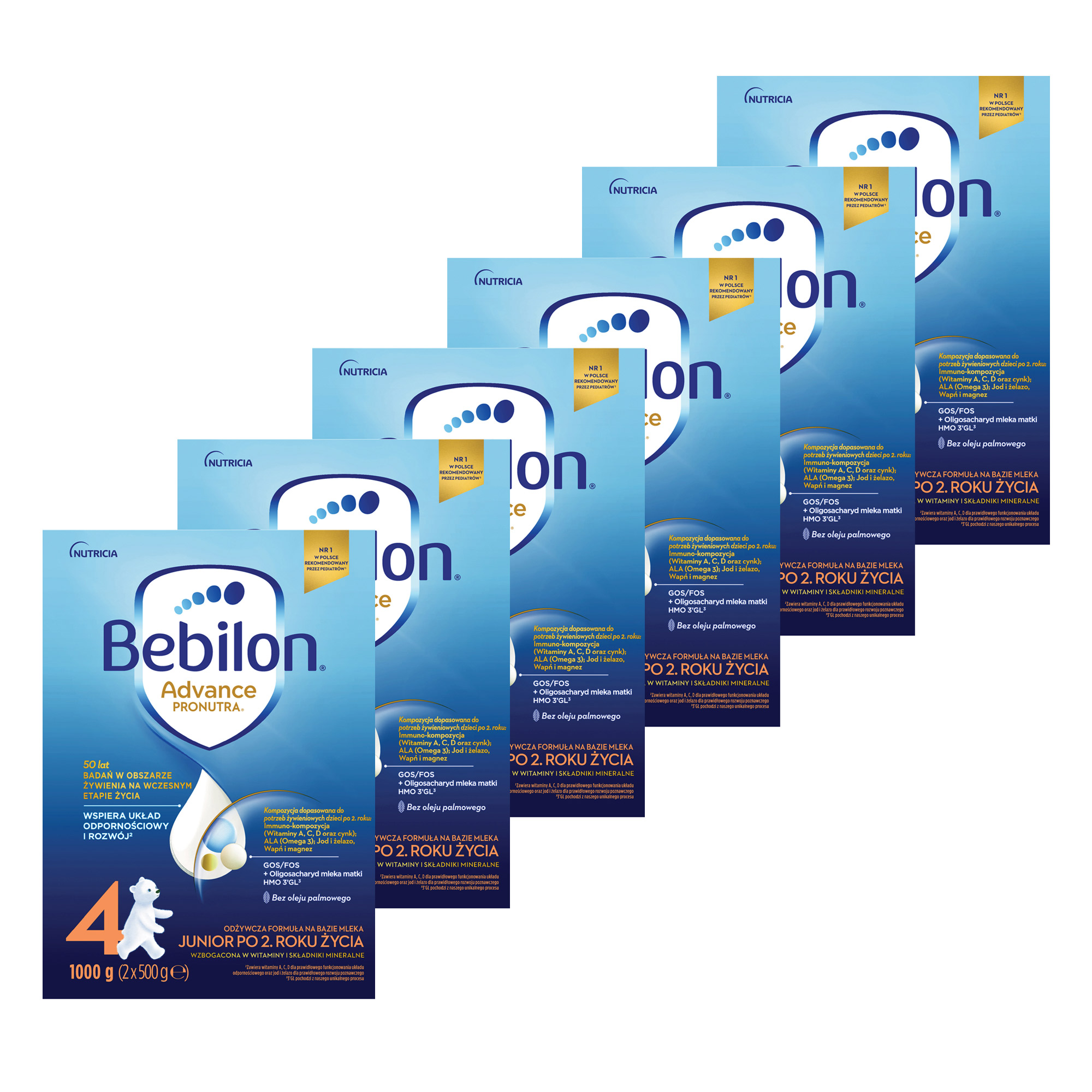 Bebilon 4 Pronutra Advance Junior, mleko modyfikowane powyżej 2 roku, 6 x 1000 g zdjęcie