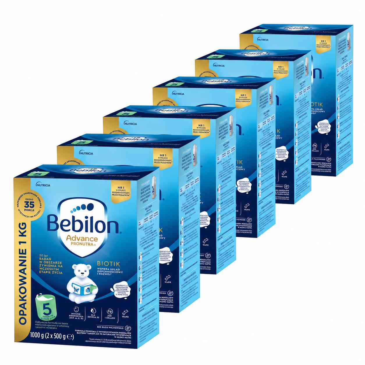 Bebilon 5 Advance Pronutra Biotik, 6 x 1000 g zdjęcie