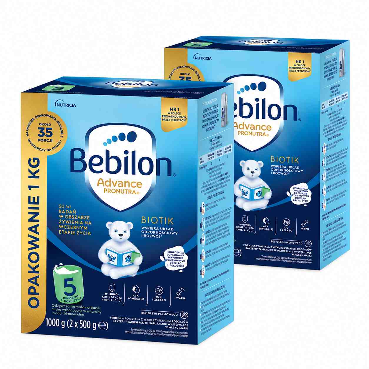 Bebilon 5 Advance Pronutra Biotik, 2 x 1000 g zdjęcie
