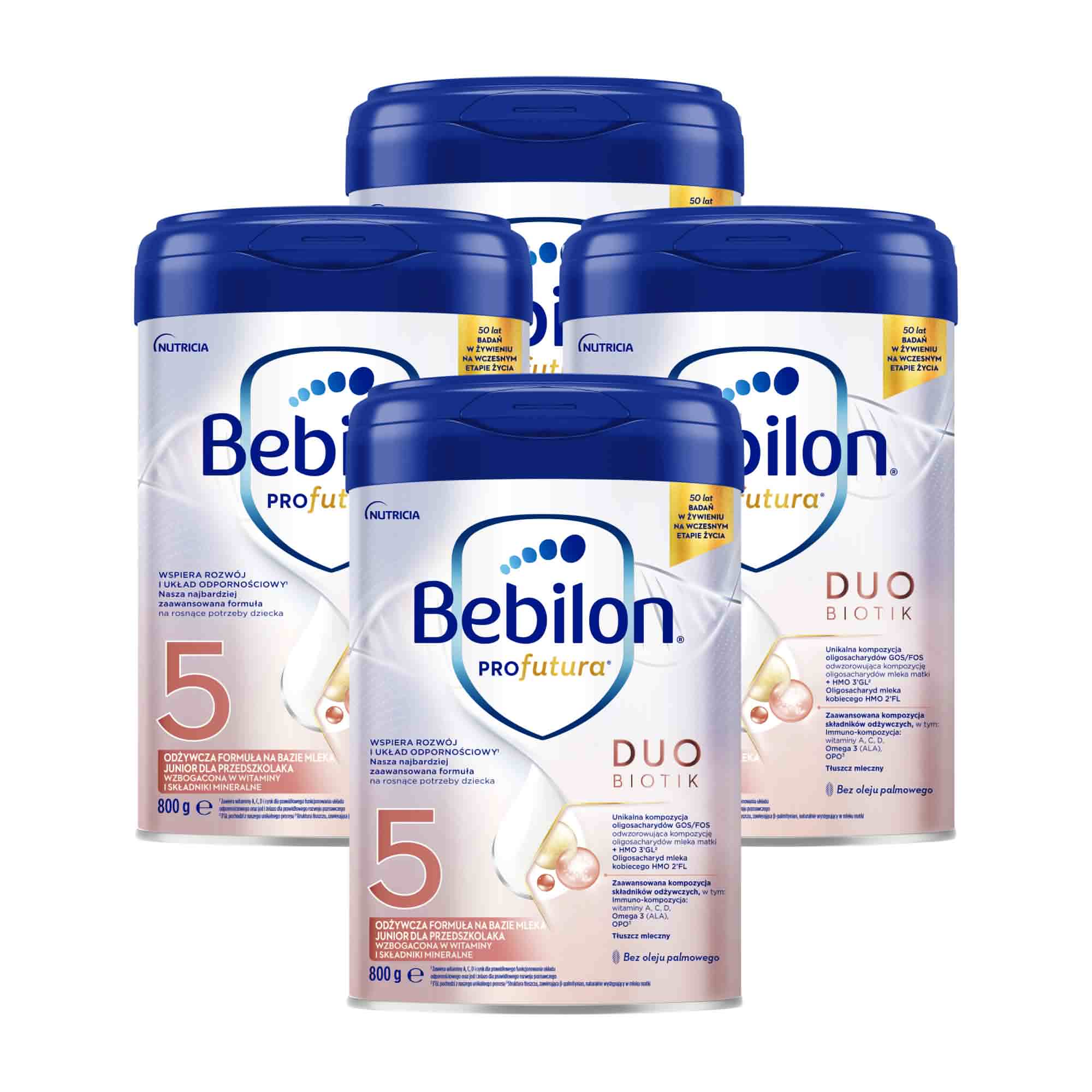 Bebilon PROfutura DUOBIOTIK 5 Junior dla przedszkolaka, odżywcza formuła na bazie mleka, 800 g