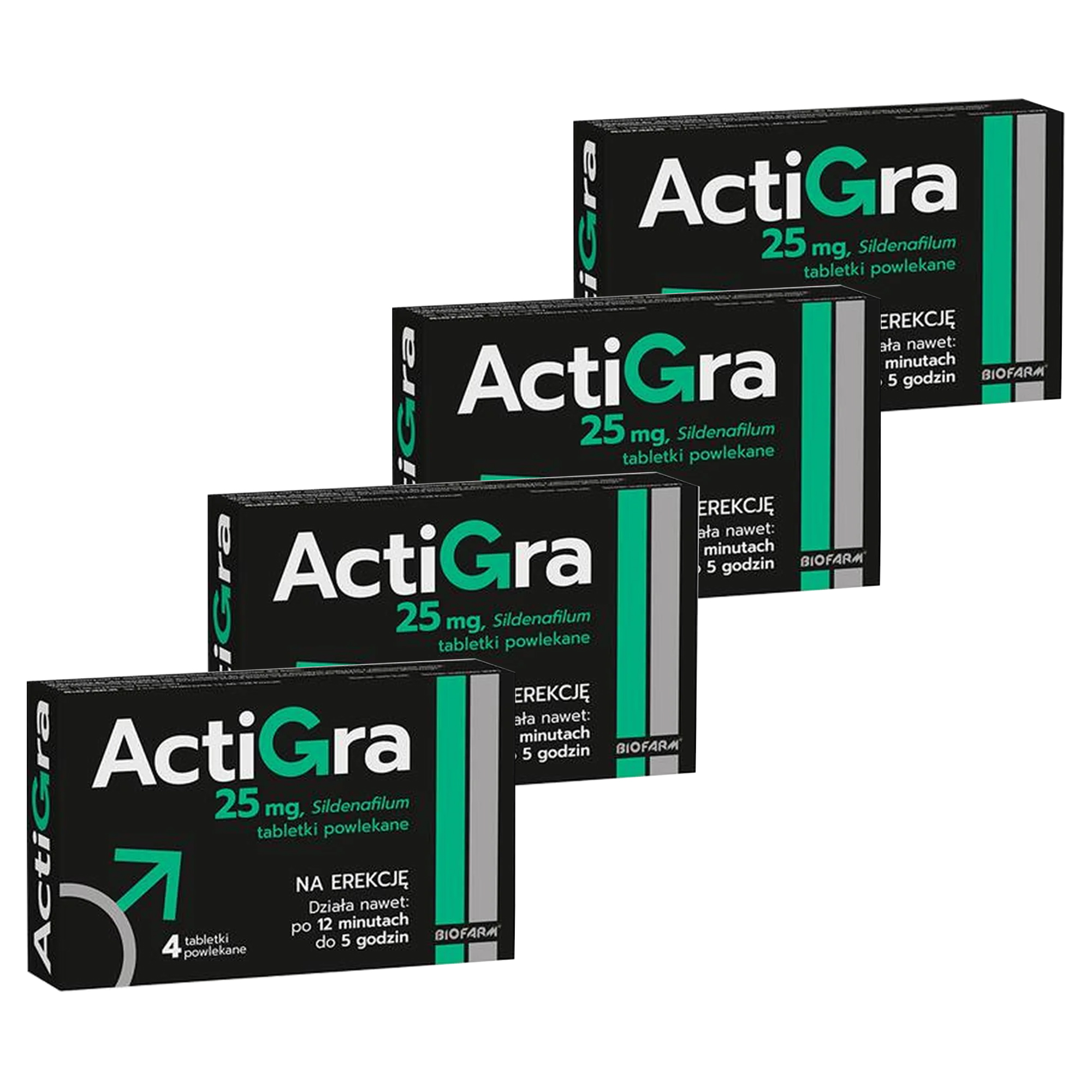 Actigra, tabletki, 4 x 4 sztuki zdjęcie