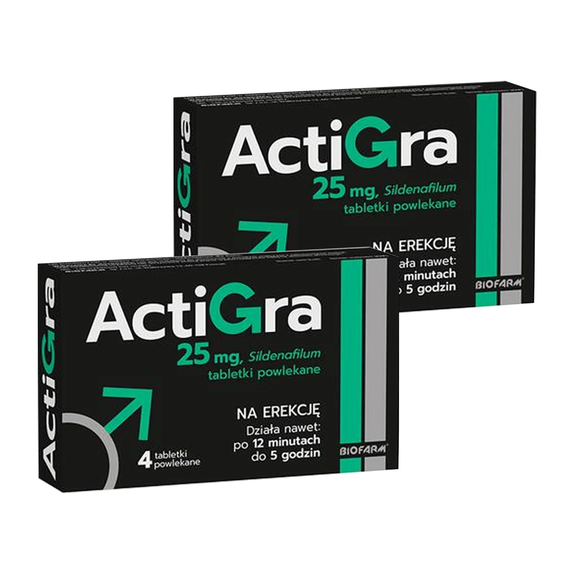 Actigra, tabletki, 2 x 4 sztuki zdjęcie