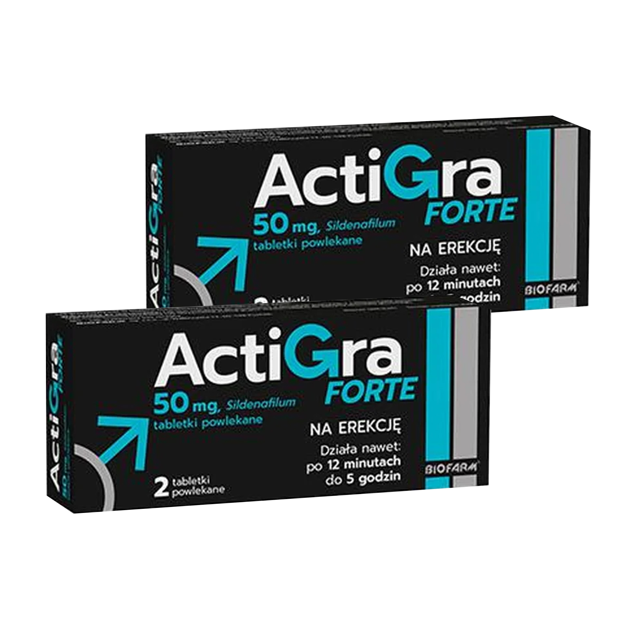 Actigra Forte, tabletki, 2 x 2 sztuki zdjęcie