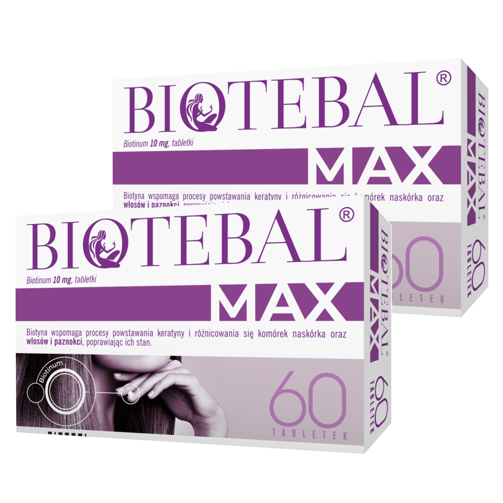 Biotebal Max, 10 mg, tabletki, 2 x 60 sztuk zdjęcie