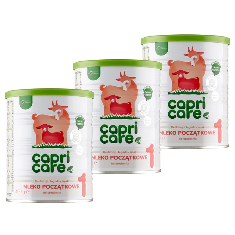 Capricare 1, mleko początkowe na mleku kozim, proszek, 3 x 400 g zdjęcie