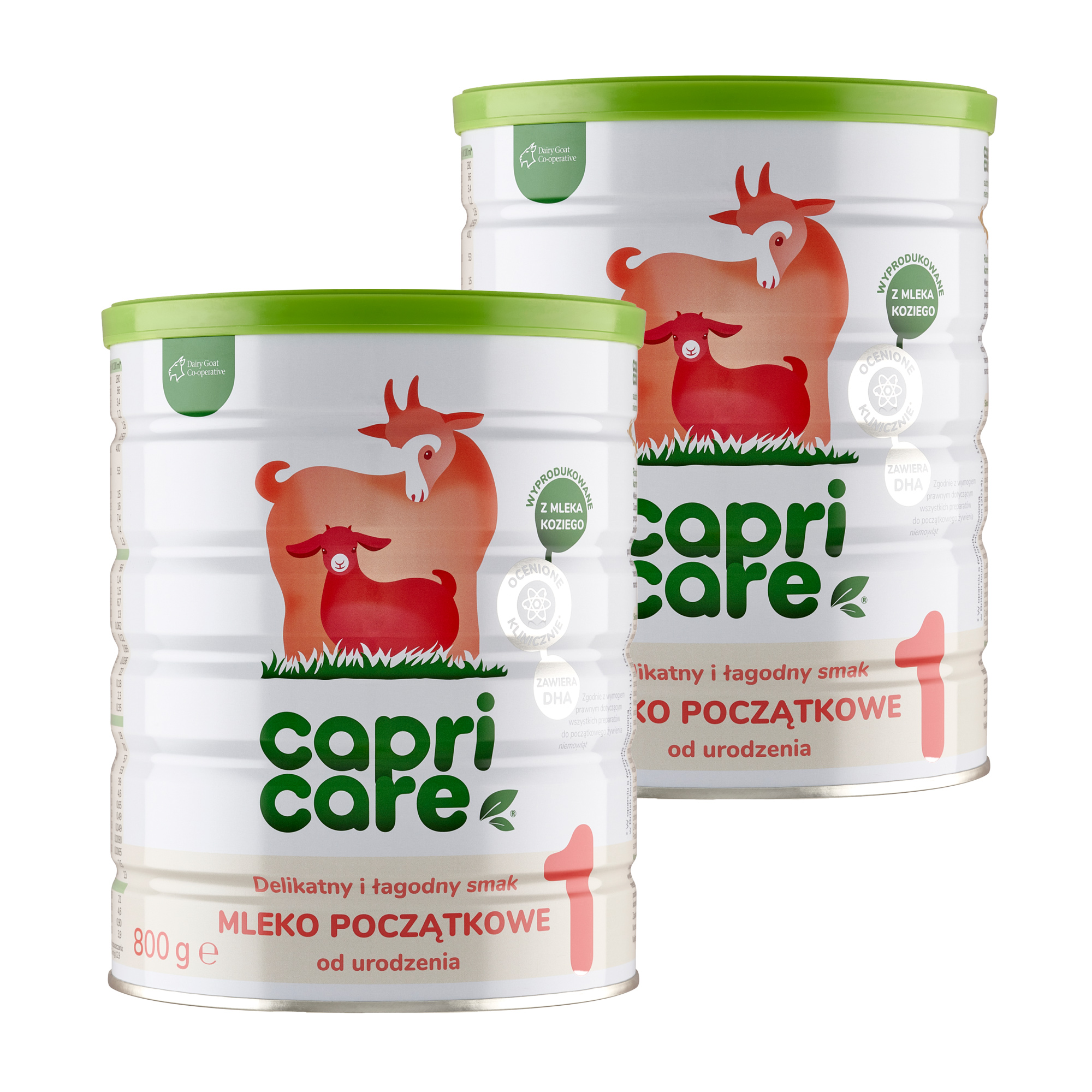 Capricare 1, mleko początkowe od urodzenia, z mleka koziego, 2 x 800 g zdjęcie