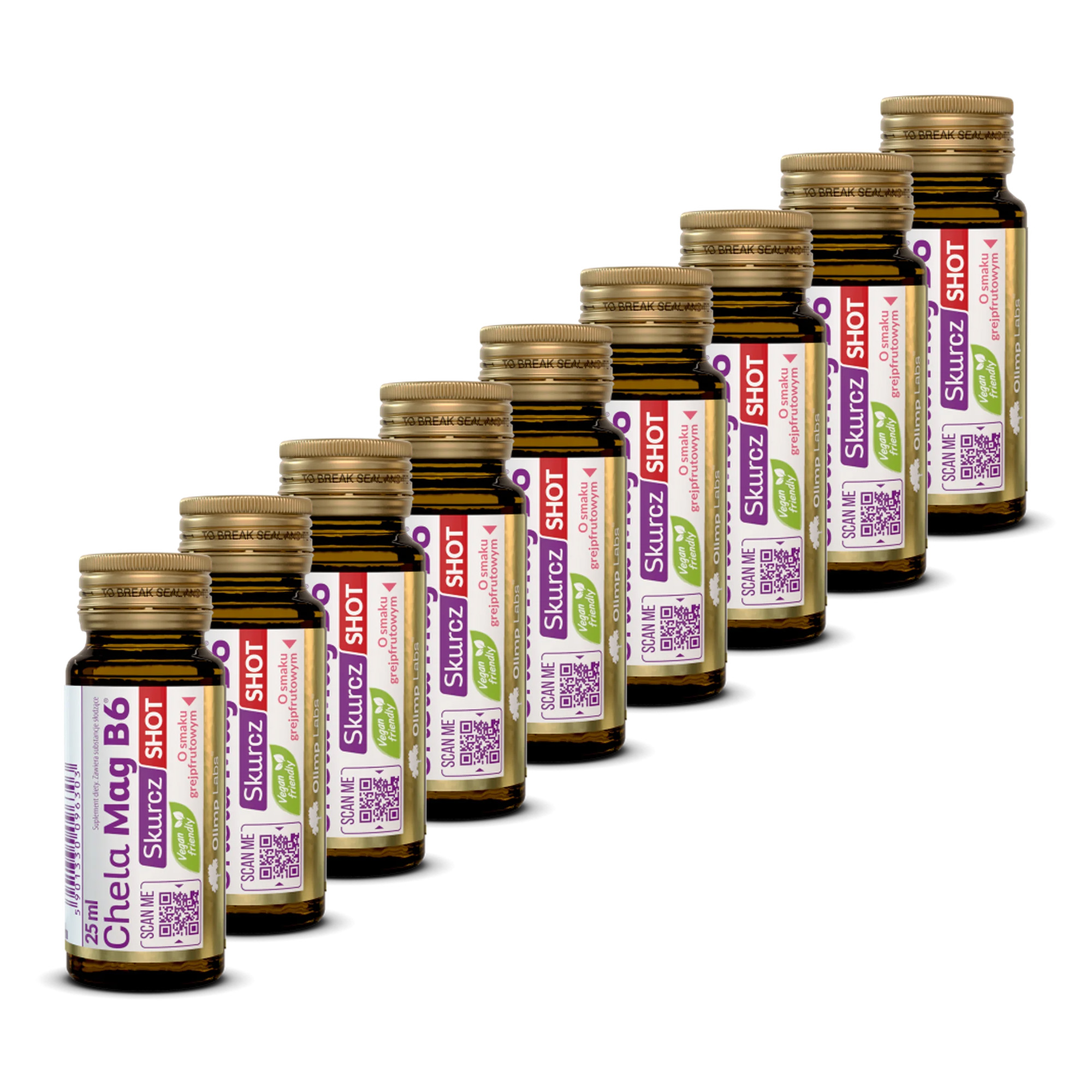 Chela Mag B6 Skurcz Shot SOK grejfrutowy, ampułka szklana, 9 x 25 ml zdjęcie