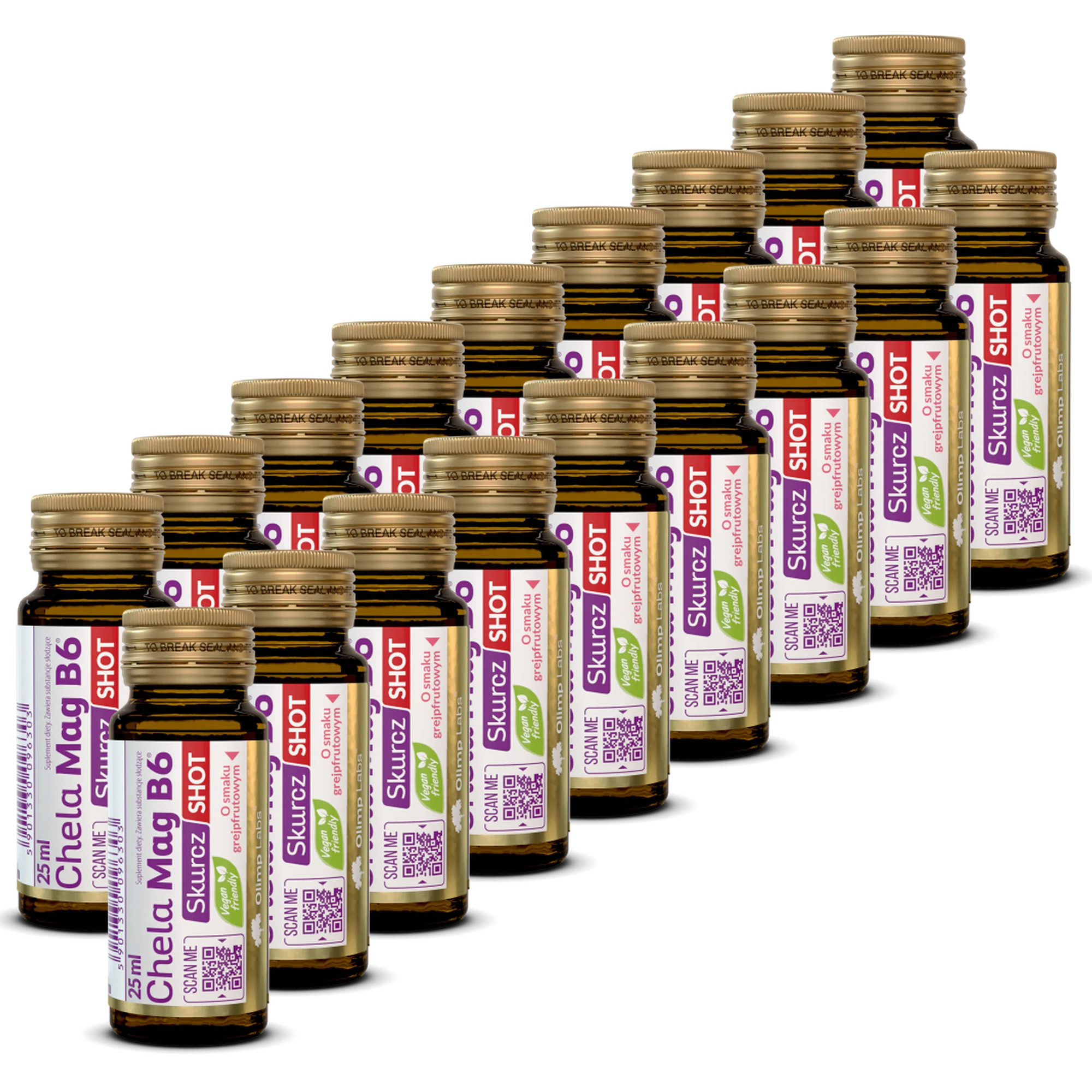 Chela Mag B6 Skurcz Shot SOK grejfrutowy, ampułka szklana, 18 x 25 ml zdjęcie