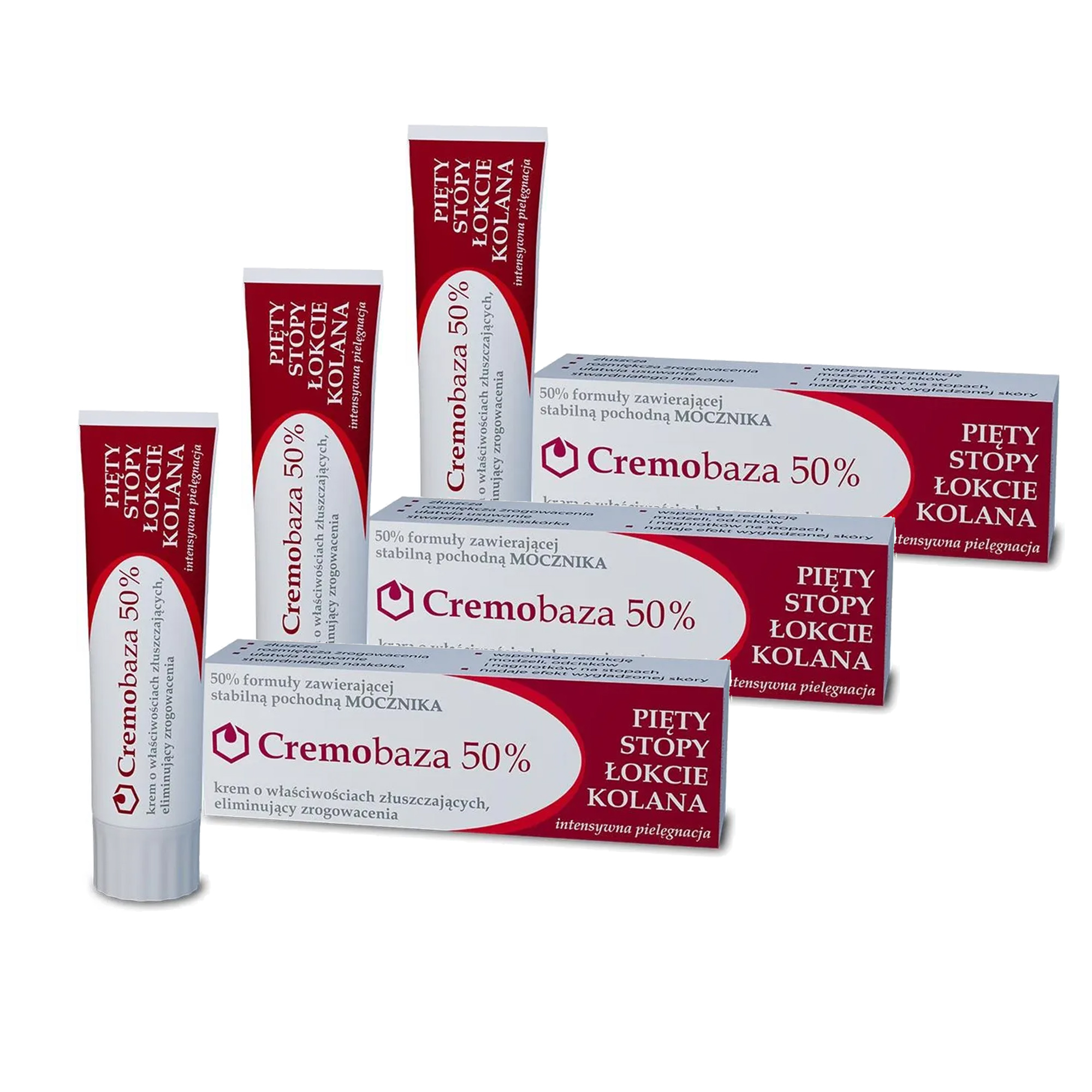 Cremobaza 50%, krem o właściwościach złuszczających, eliminujący zrogowacenia, 3 x 30 g zdjęcie