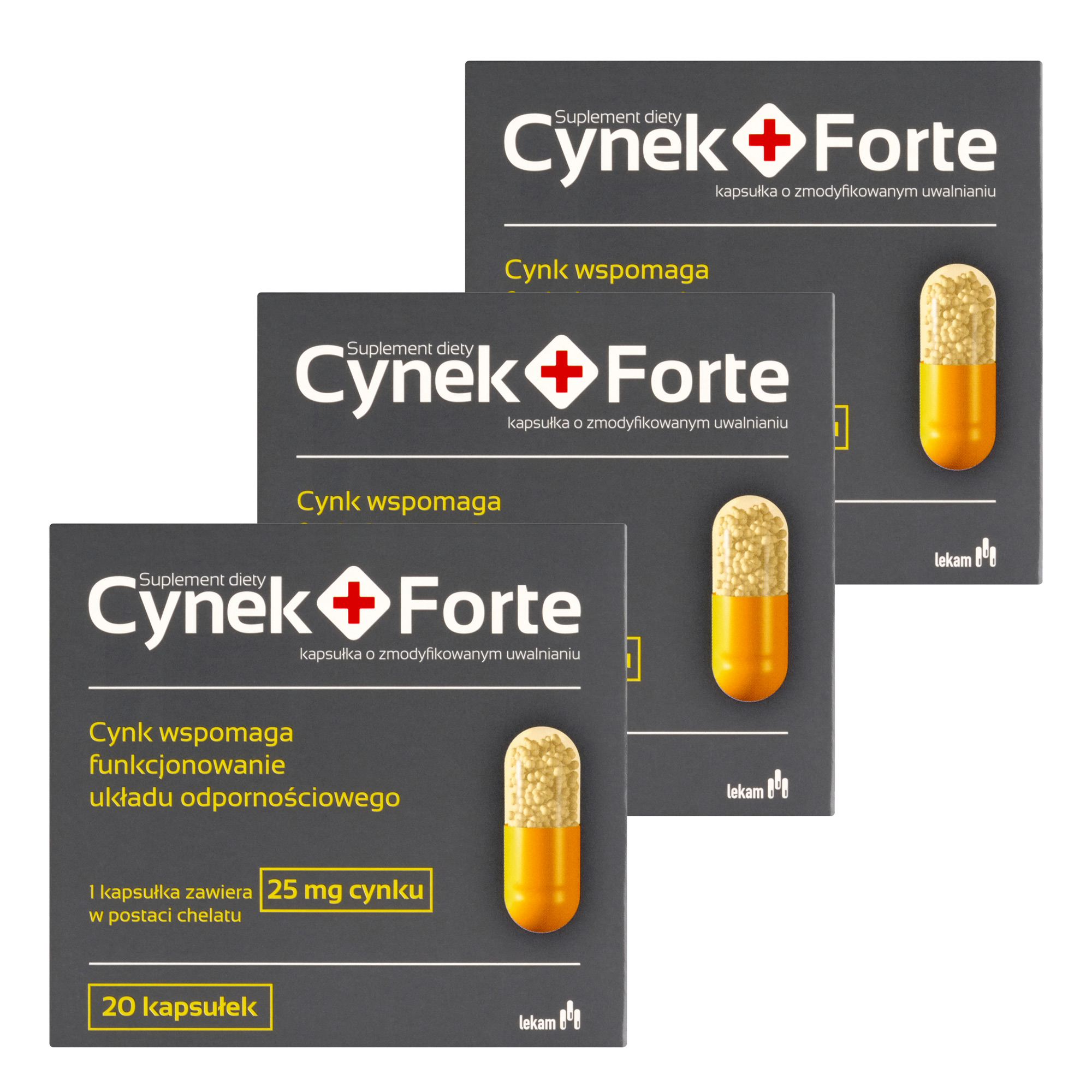 CYNEK+FORTE - 3 x 20 kapsułek zdjęcie