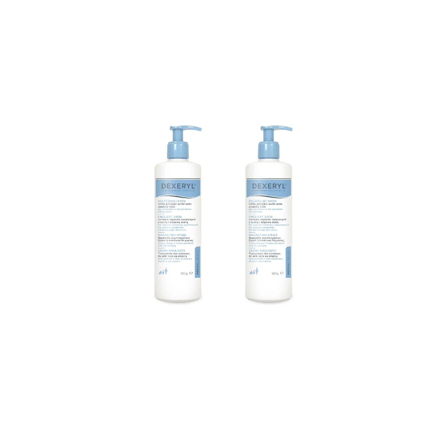 Dexeryl Emolient, krem ochronny do skóry suchej, 2 x 500 g zdjęcie