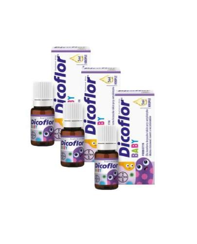 Dicoflor Baby, probiotyk, krople, 3 x 5 ml zdjęcie