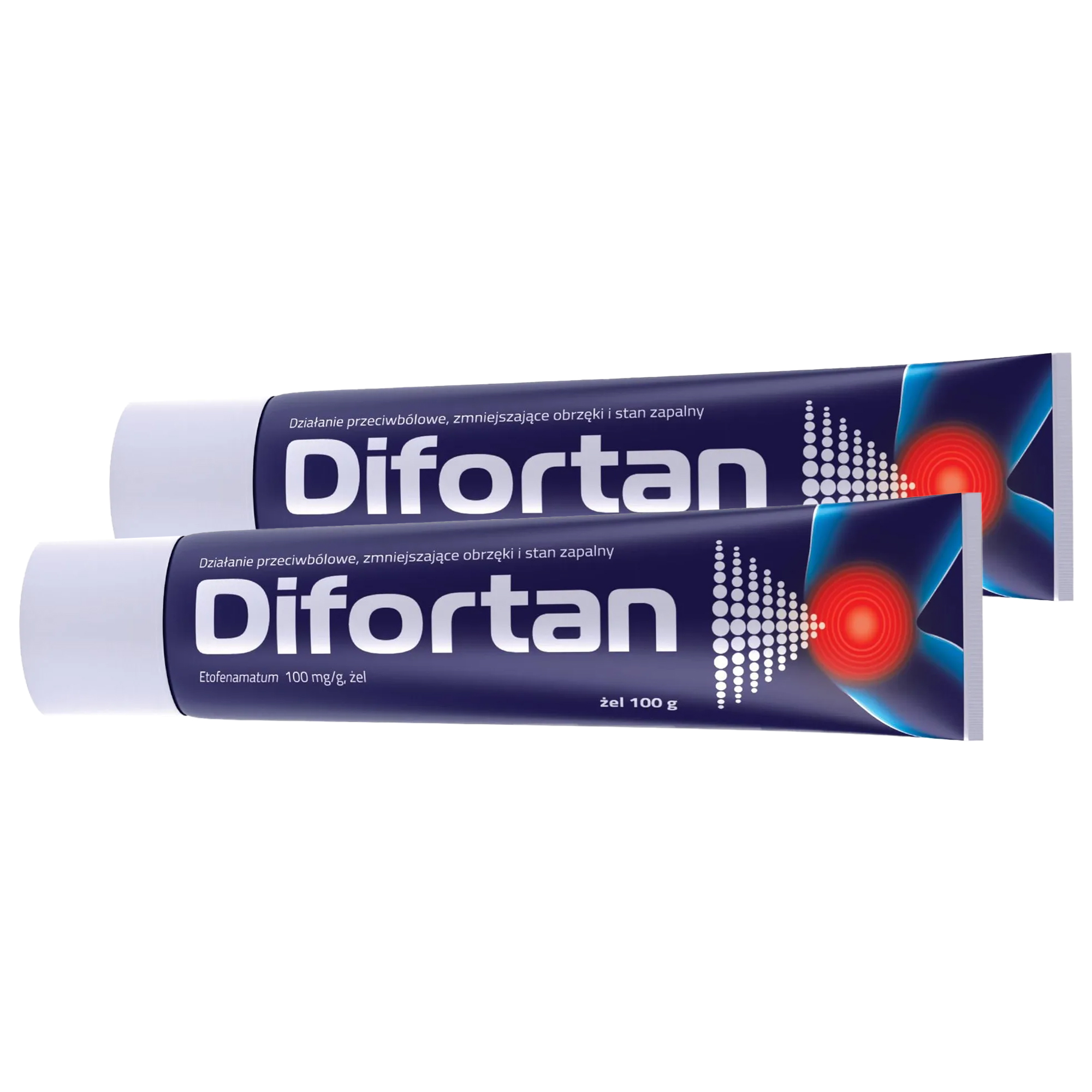 Difortan, 100 mg/g, żel, 2 x 100 g zdjęcie