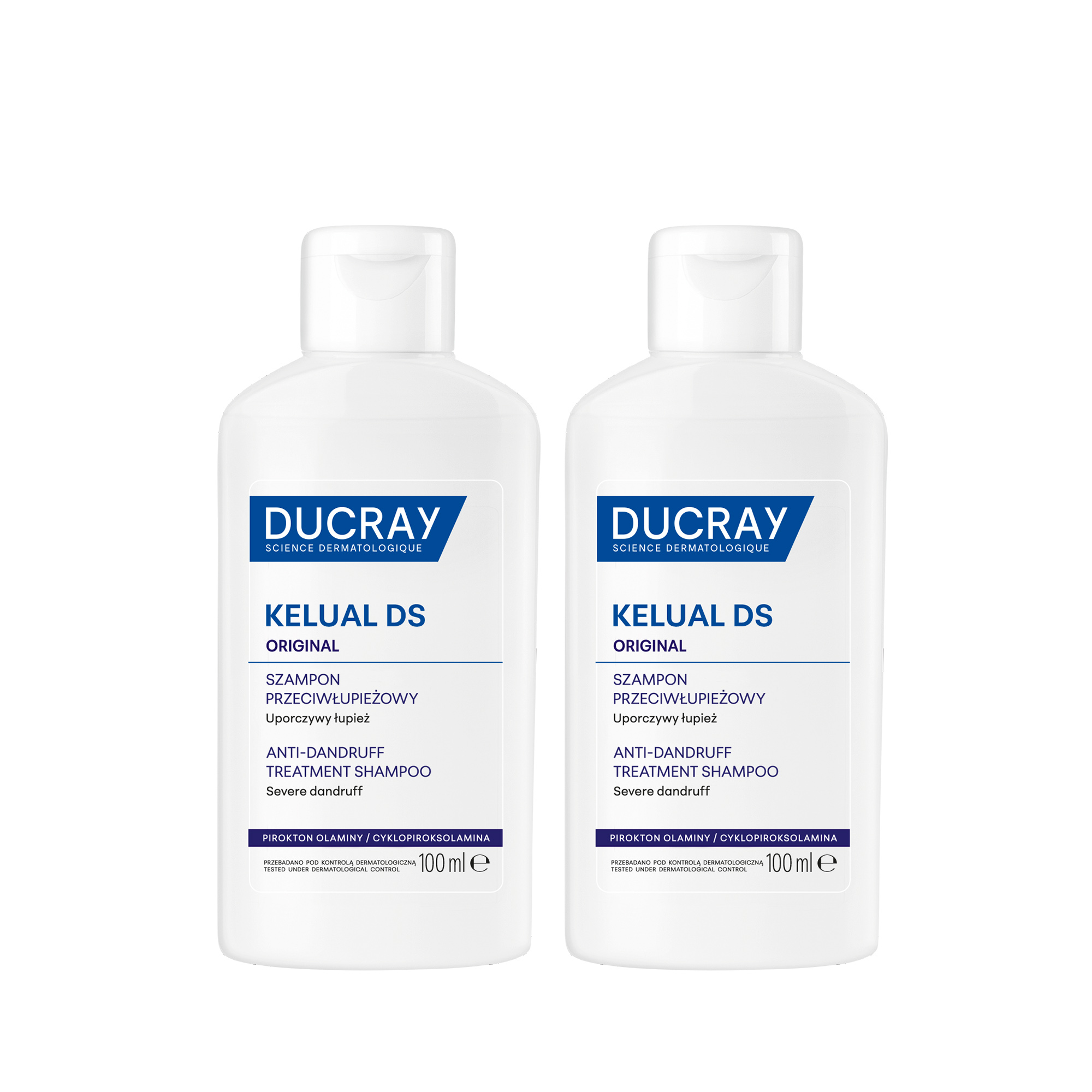 Ducray Kelual DS Original Szampon na uporczywy łupież, 2 x 100 ml zdjęcie