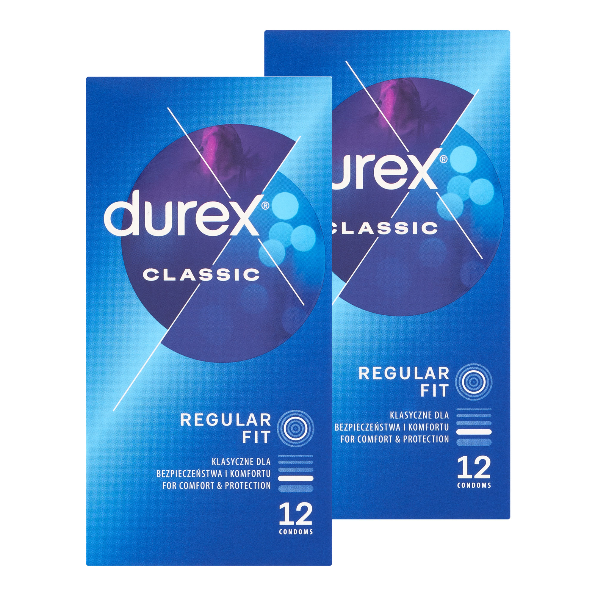 Durex Classic, prezerwatywy klasyczne gładkie, 2 x 12 sztuk zdjęcie