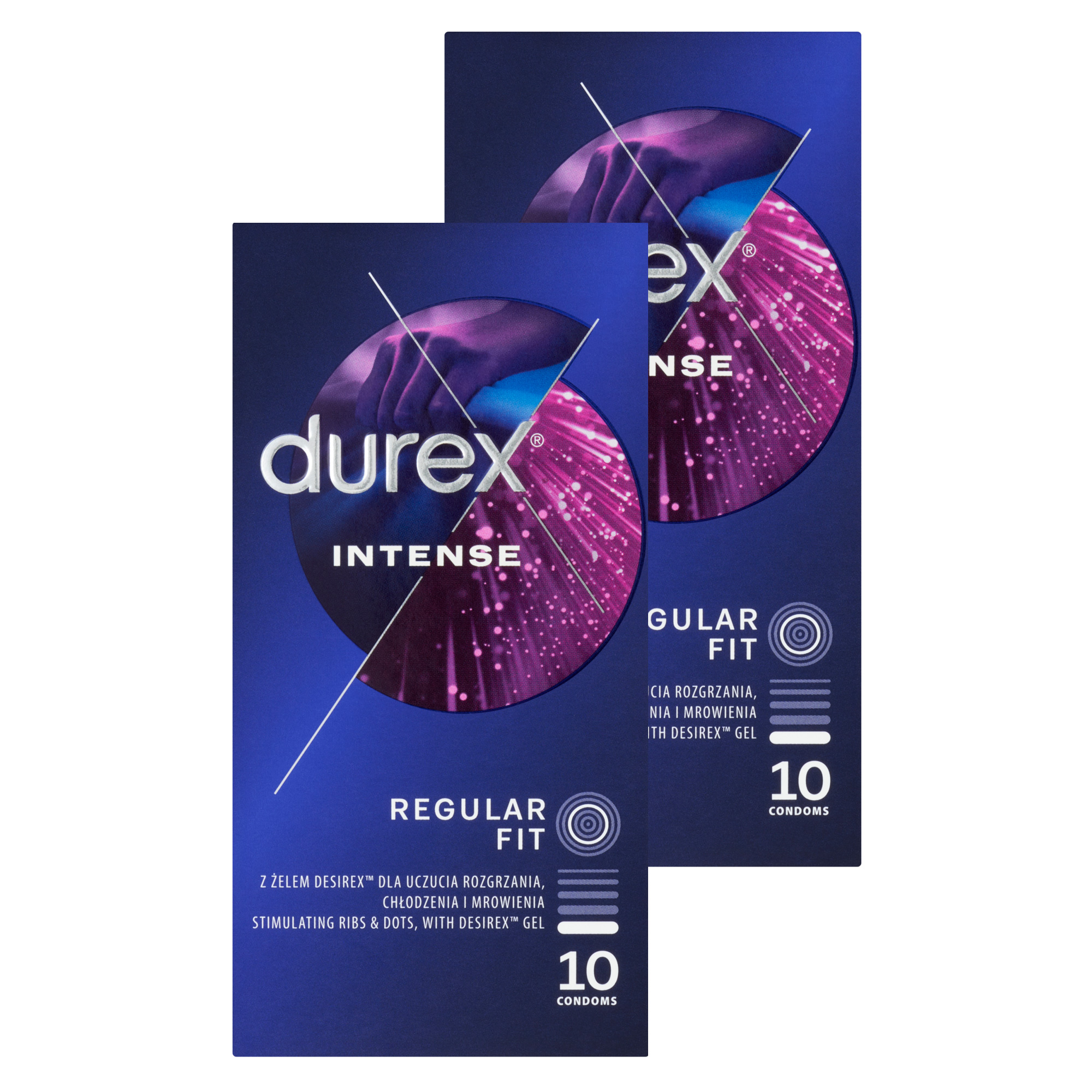DUREX INTENSE Prezerwatywy, 2 x 10 sztuk zdjęcie